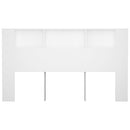 sengegavl med opbevaring 180x18,5x104,5 cm hvid