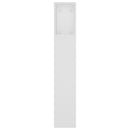 sengegavl med opbevaring 180x18,5x104,5 cm hvid