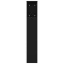 sengegavl med opbevaring 180x18,5x104,5 cm sort