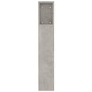 sengegavl med opbevaring 180x18,5x104,5 cm betongrå