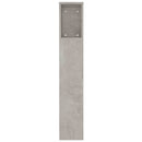 sengegavl med opbevaring 180x18,5x104,5 cm betongrå
