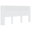 sengegavl med opbevaring 200x18,5x104,5 cm hvid