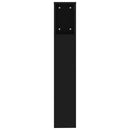 sengegavl med opbevaring 200x18,5x104,5 cm sort