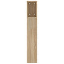 sengegavl med opbevaring 200x18,5x104,5 cm sonoma-eg