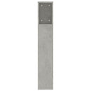 sengegavl med opbevaring 200x18,5x104,5 cm betongrå