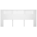 sengegavl med opbevaring 220x18,5x104,5 cm hvid
