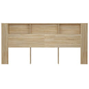 sengegavl med opbevaring 220x18,5x104,5 cm sonoma-eg