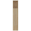 sengegavl med opbevaring 220x18,5x104,5 cm sonoma-eg