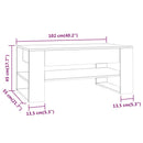 sofabord 102x55x45 cm konstrueret træ røget egetræsfarve