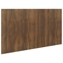 sengegærde 160x1,5x80 cm konstrueret træ brun egetræsfarve