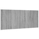 sengegærde 200x1,5x80 cm konstrueret træ grå sonoma-eg