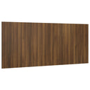 sengegærde 200x1,5x80 cm konstrueret træ brun egetræsfarve