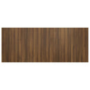sengegærde 200x1,5x80 cm konstrueret træ brun egetræsfarve