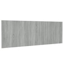 sengegærde 240x1,5x80 cm konstrueret træ grå sonoma-eg