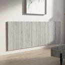 sengegærde 240x1,5x80 cm konstrueret træ grå sonoma-eg