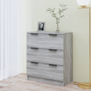 skænk 60x30x70 cm konstrueret træ grå sonoma-eg