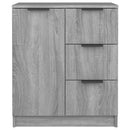 skænk 60x30x70 cm konstrueret træ grå sonoma-eg