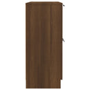 skænk 60x30x70 cm konstrueret træ brun egetræsfarve