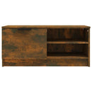 tv-borde 2 stk. 80x35x36,5 cm konstrueret træ røget egetræ
