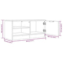 tv-borde 2 stk. 80x35x36,5 cm konstrueret træ røget egetræ