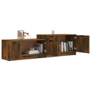 tv-bord 158,5x36x45 cm konstrueret træ røget egetræsfarve