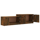 tv-bord 158,5x36x45 cm konstrueret træ røget egetræsfarve