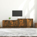 tv-bord 158,5x36x45 cm konstrueret træ røget egetræsfarve