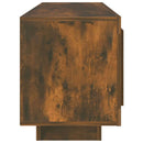 tv-bord 102x35x45 cm konstrueret træ røget egetræsfarve