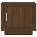 sofabord 51x50x45 cm konstrueret træ brun egetræsfarve