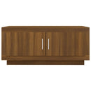 sofabord 102x50x45 cm konstrueret træ brun egetræsfarve