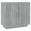skænk 80x40x75 cm konstrueret træ grå egetræsfarve