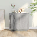 skænk 80x40x75 cm konstrueret træ grå egetræsfarve