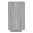 skænk 80x40x75 cm konstrueret træ grå egetræsfarve