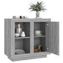 skænk 80x40x75 cm grå sonoma-eg