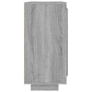 skænk 92x35x75 cm konstrueret træ grå sonoma-eg