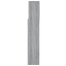 sengegavl med opbevaring 160x19x103,5 cm grå sonoma-eg
