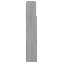 sengegavl med opbevaring 220x19x103,5 cm grå sonoma-eg