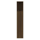 sengegavl med opbevaring 100x18,5x102,5 cm brun egetræ