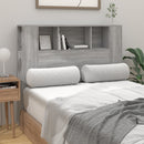 sengegavl med opbevaring 120x18,5x102,5 cm grå sonoma-eg