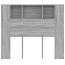Sengegavl med opbevaring 120x18,5x102,5 cm grå sonoma-eg