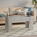 sofabord 101x49x52 cm konstrueret træ betongrå