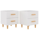 sengeborde 40x35x47,5 cm 2 stk. hvid