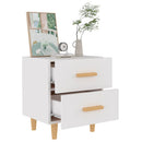 sengeborde 40x35x47,5 cm 2 stk. hvid
