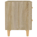 sengeborde 40x35x47,5 cm 2 stk. sonoma-eg