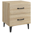 sengeborde 40x35x47,5 cm 2 stk. sonoma-eg