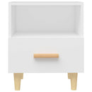 sengebord 40x35x47 cm 2 stk. hvid