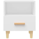 sengebord 40x35x47 cm 2 stk. hvid