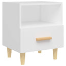sengebord 40x35x47 cm 2 stk. hvid