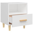 sengebord 40x35x47 cm 2 stk. hvid