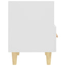 sengebord 40x35x47 cm 2 stk. hvid